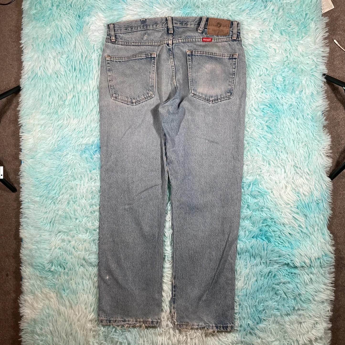 Vintage 00s Blue Wrangler Jeans Straight Leg - 34W 29L