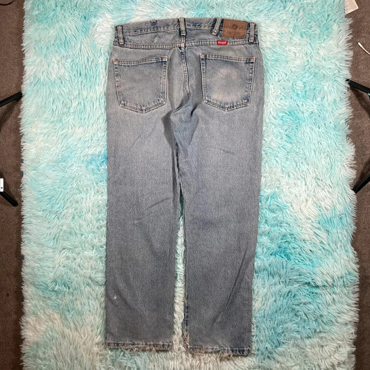 Vintage 00s Blue Wrangler Jeans Straight Leg - 34W 29L
