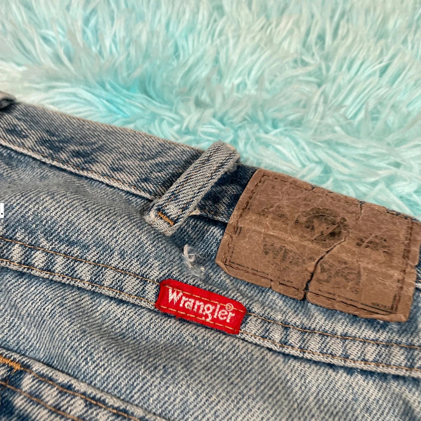 Vintage 00s Blue Wrangler Jeans Straight Leg - 34W 29L