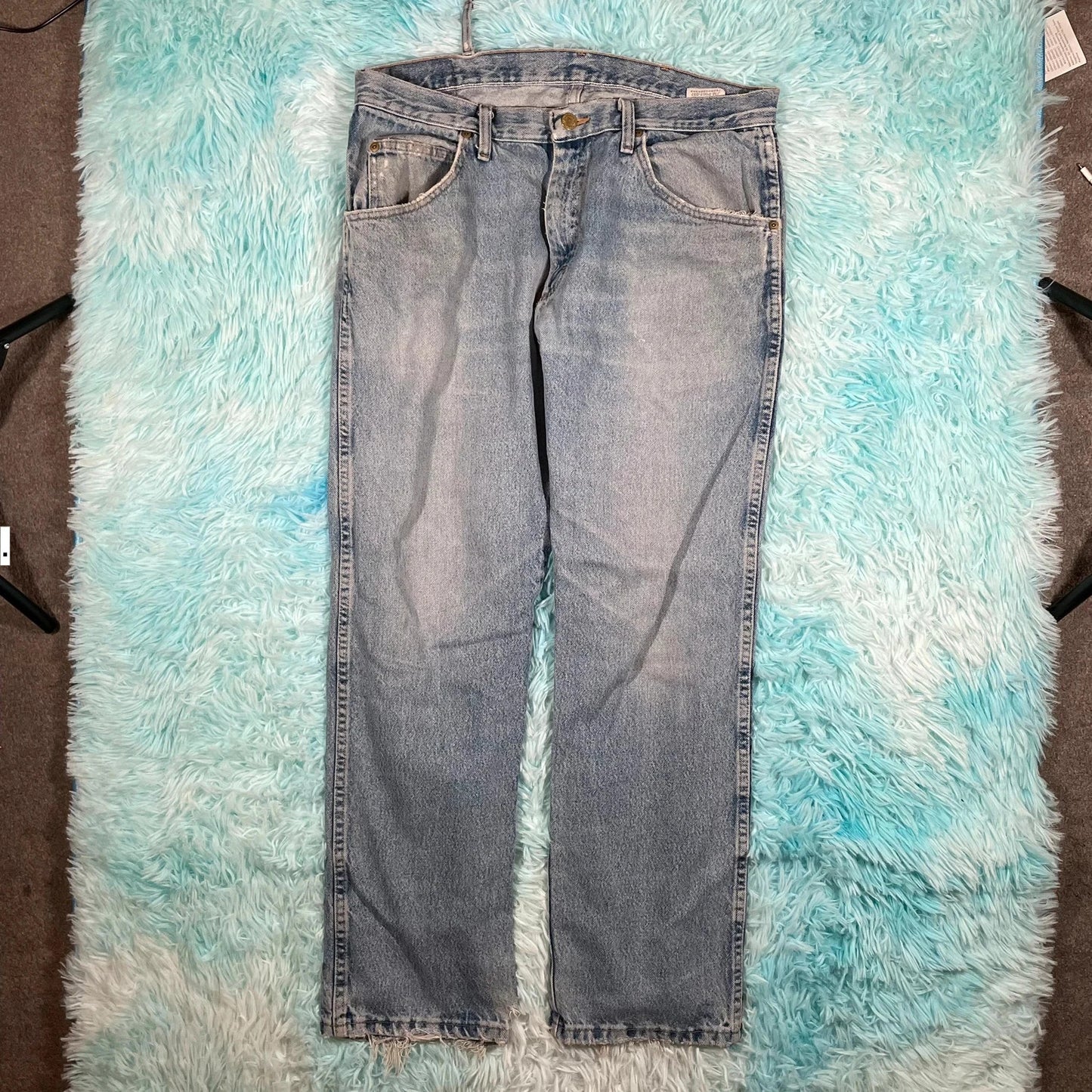 Vintage 00s Blue Wrangler Jeans Straight Leg - 34W 29L