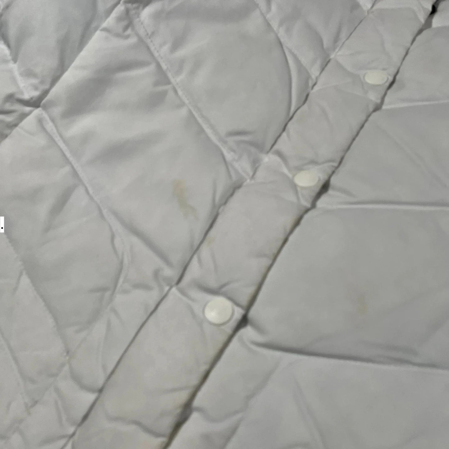 Vintage White The North Face Puffer Jacket - Womens Small