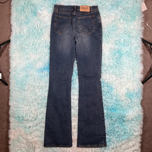 Vintage 00s Dolce & Gabbana Bootcut Jeans D&G - 26W 30L