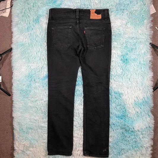 Vintage Black Levi’s 511 Jeans Slim Straight - 34W 32L