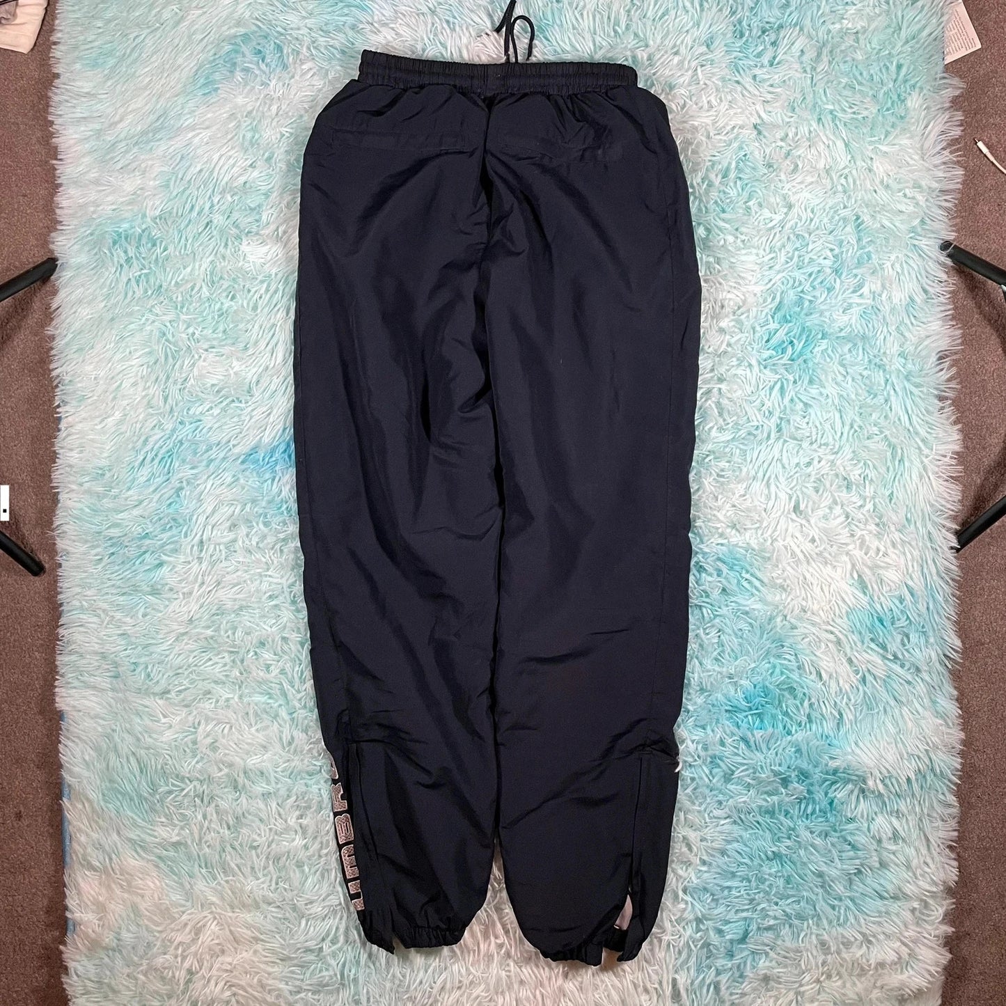 Vintage 00s Navy Umbro Tracksuit Bottoms - Small