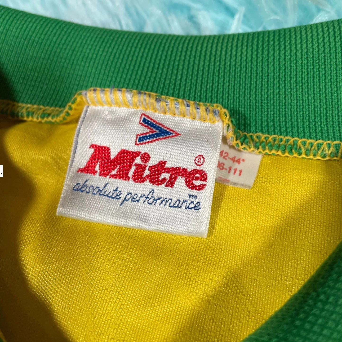 Vintage 1994-96 Norwich Shirt Mitre Football Kit - Large