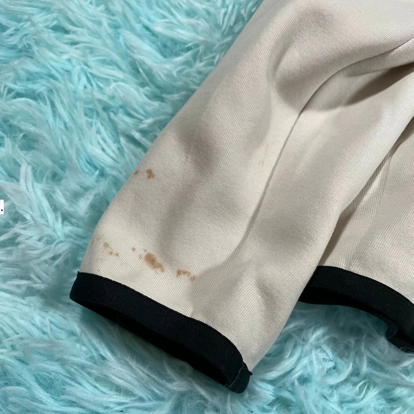 Cream Nike Tech Fleece Hoodie - Small