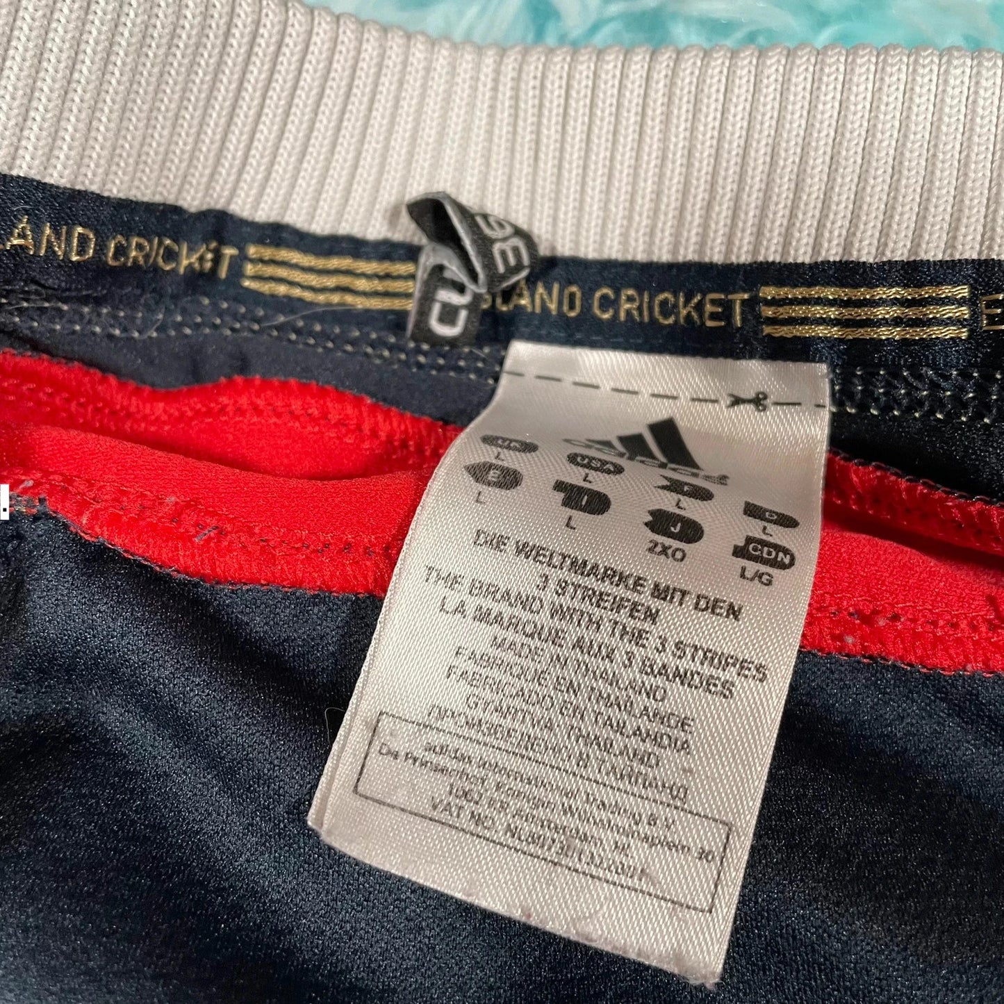 Vintage 2008 England Cricket Shirt Adidas - Large