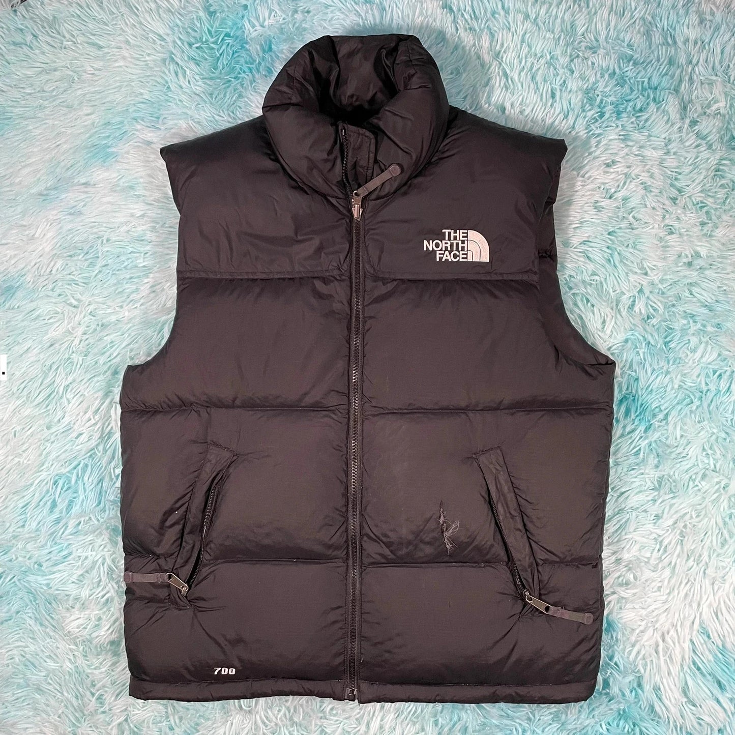 Black The North Face Puffer Jacket Gilet - Medium