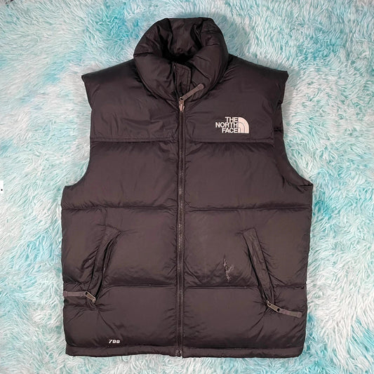 Black The North Face Puffer Jacket Gilet - Medium