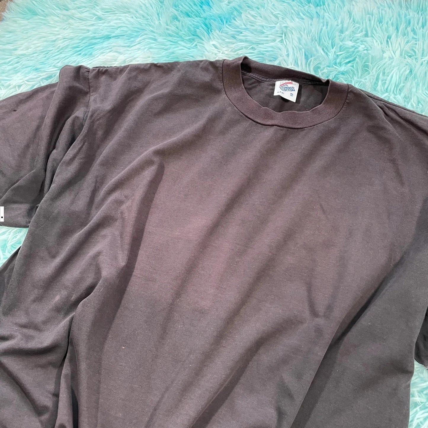 Vintage 90s Faded Black Jerzees Blank T Shirt - XL
