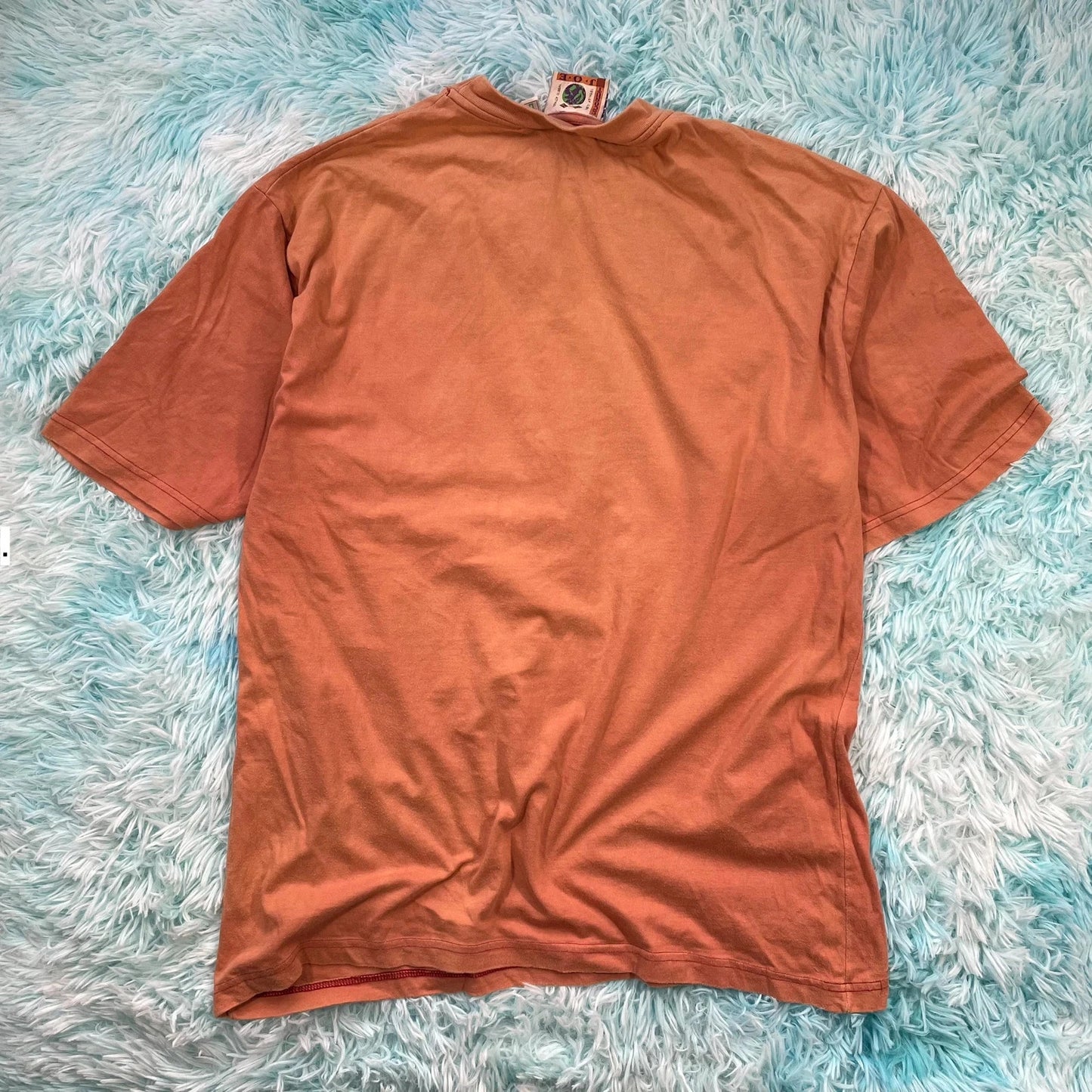 Vintage 90s Burnt Orange Blank T Shirt - Large
