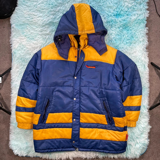 Vintage 90s Subbuteo Managers Puffer Coat - Large