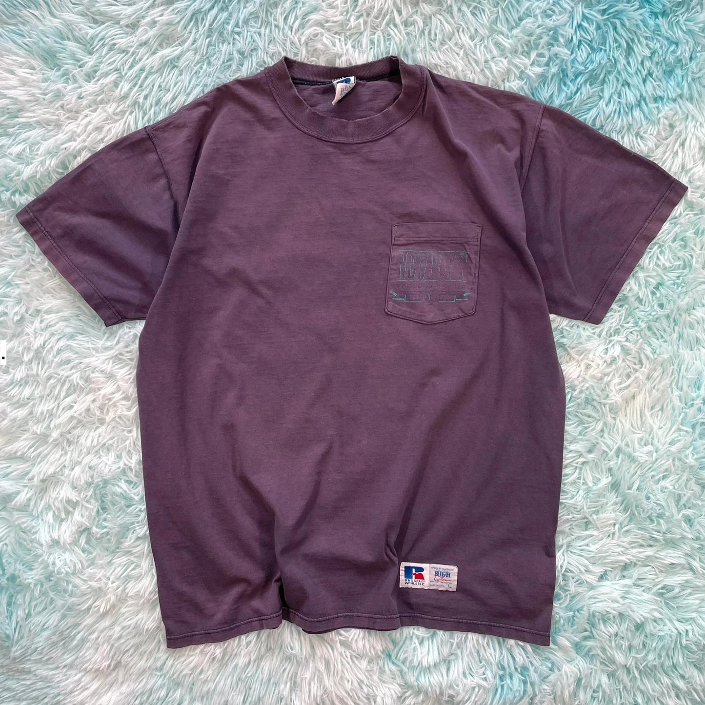 Vintage 90s Navy Russell Athletic T Shirt - Large