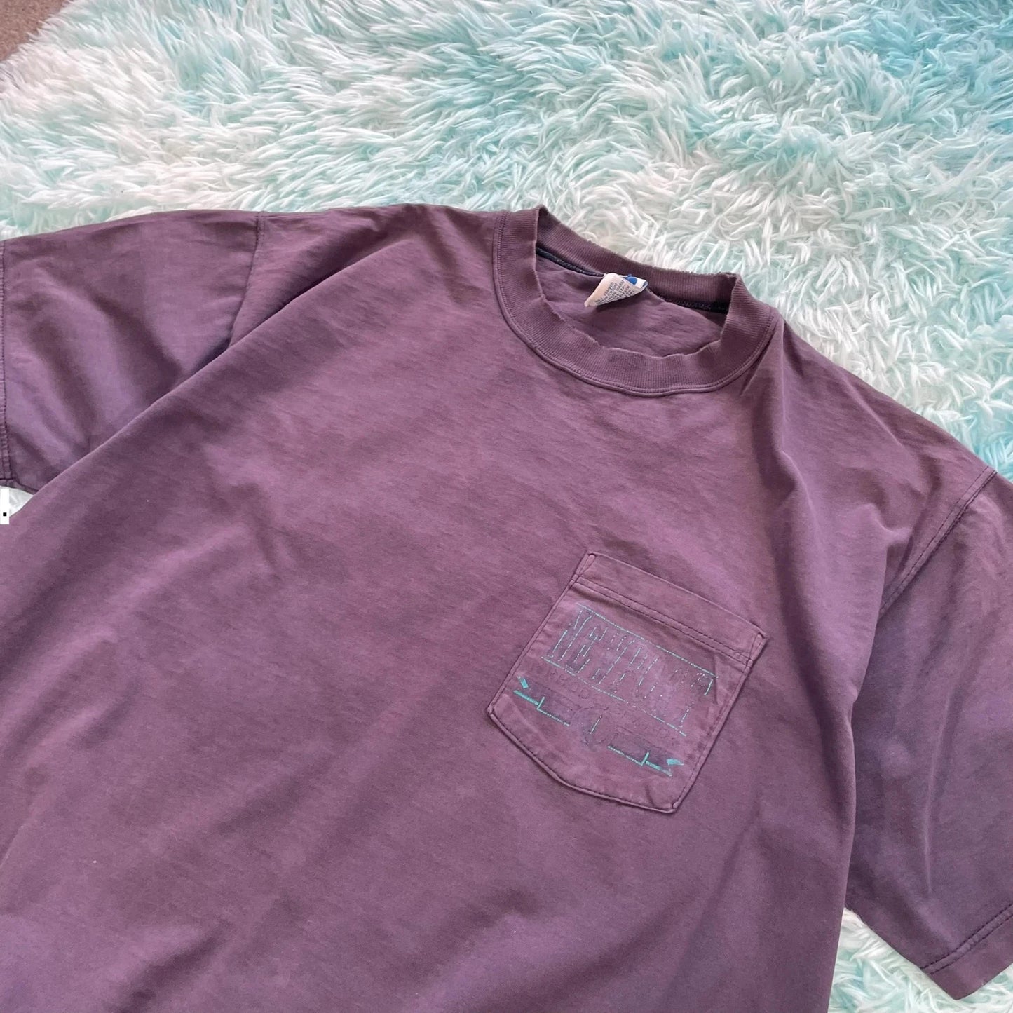 Vintage 90s Navy Russell Athletic T Shirt - Large