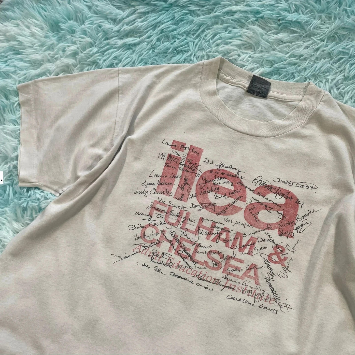Vintage 90s White Screen Stars Graphic T Shirt - Large