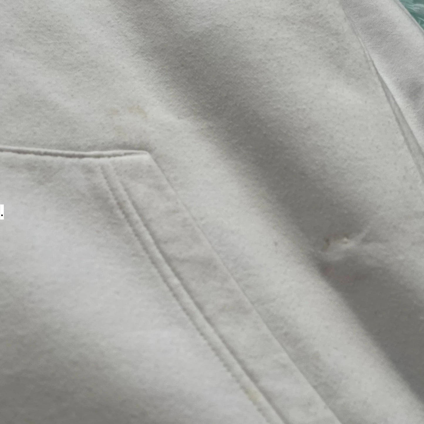 White Nike Hoodie Plain - Large