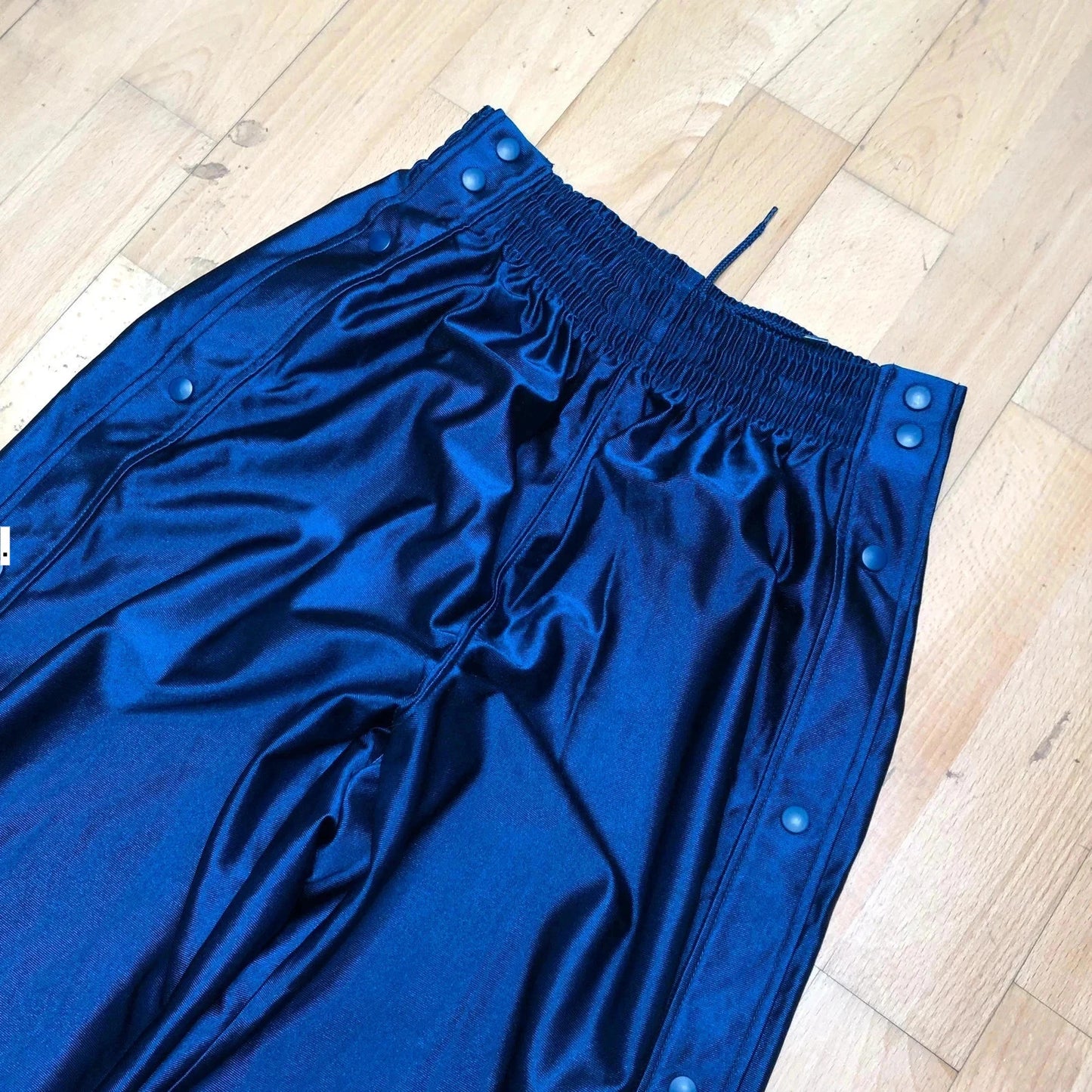 Vintage 90s Navy Blue Nike Tracksuit Bottoms Poppers - Small