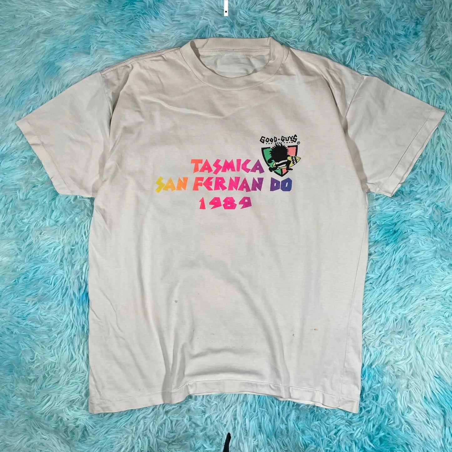 Vintage 80s Surf Graphic T Shirt - Large