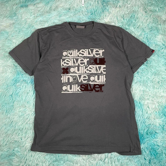 Grey Quiksilver T Shirt - Large