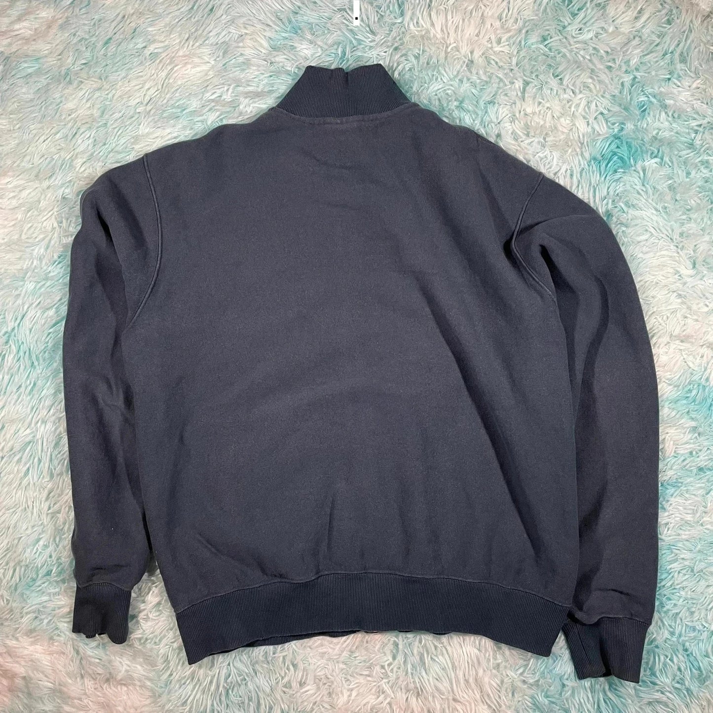 Navy Polar Sweatshirt Full Zip Heavyweight - Large