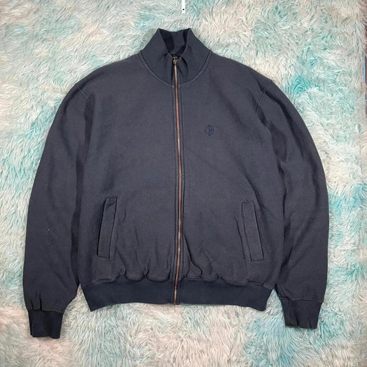 Navy Polar Sweatshirt Full Zip Heavyweight - Large