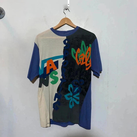 Vintage 90s Purple Vans T Shirt Skate Graphic Print - Small
