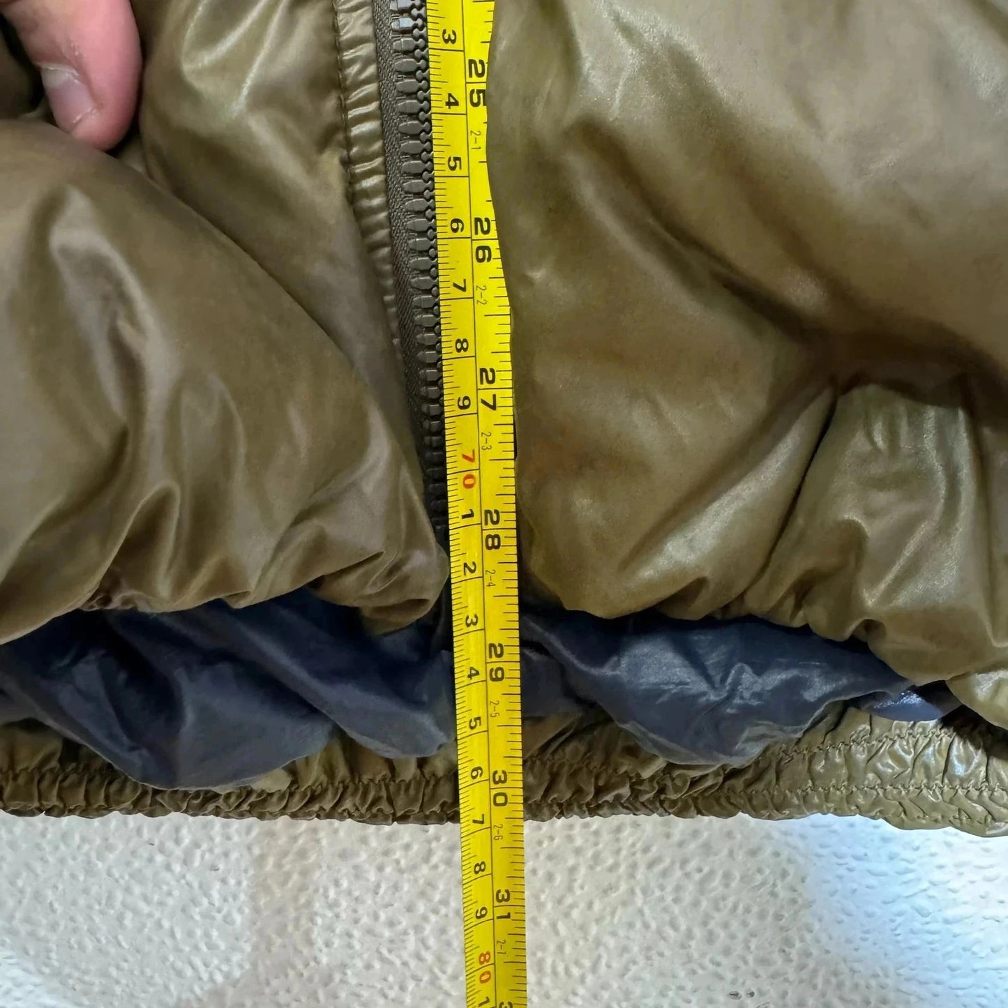 Khaki Duvetica Puffer Jacket Goose Down - Large