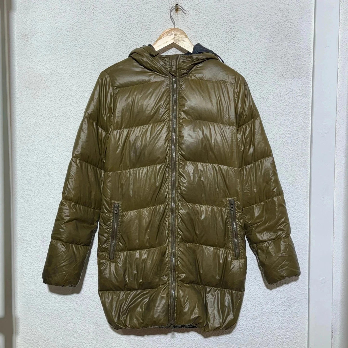 Khaki Duvetica Puffer Jacket Goose Down - Large