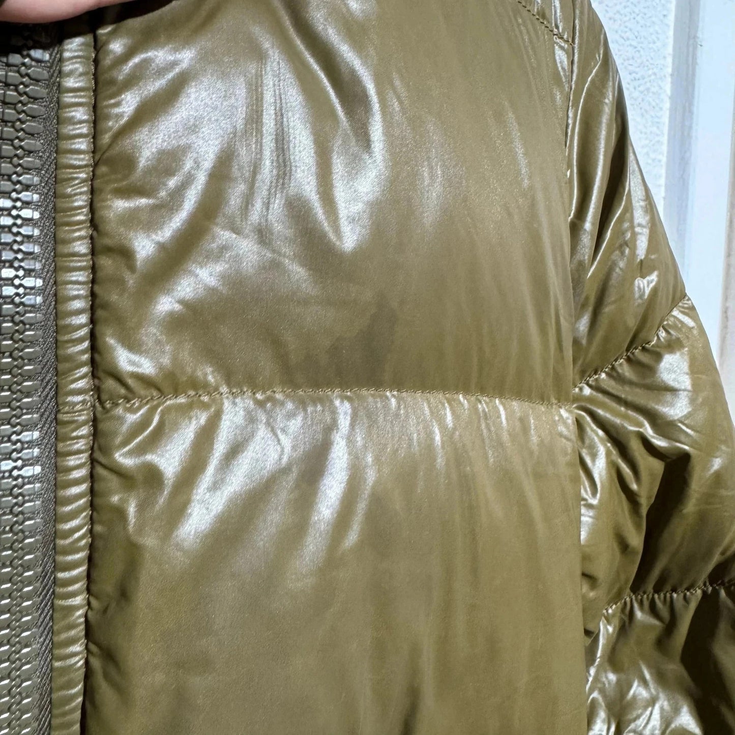 Khaki Duvetica Puffer Jacket Goose Down - Large