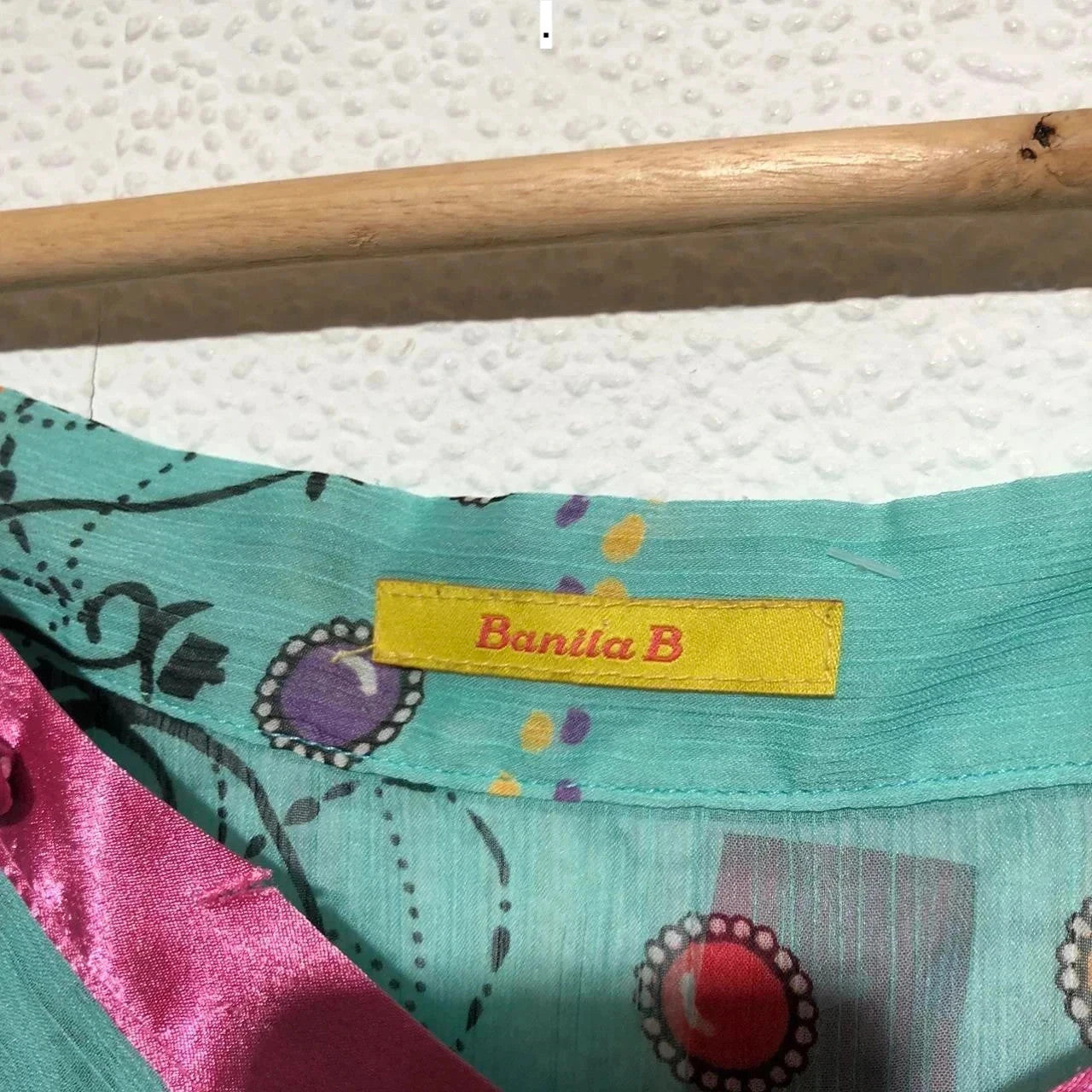 Vintage 00s Y2K Blue & Pink Cami Top Banilla B - Size 10