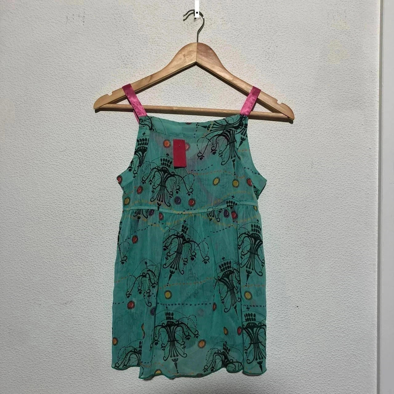 Vintage 00s Y2K Blue & Pink Cami Top Banilla B - Size 10