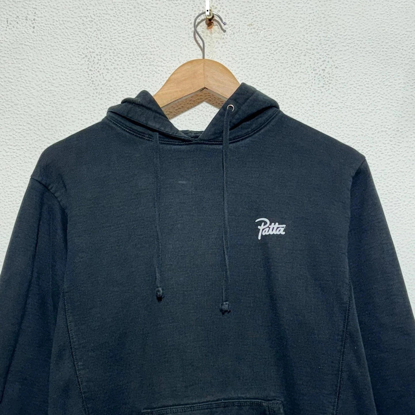 Black Patta Hoodie Plain - Medium