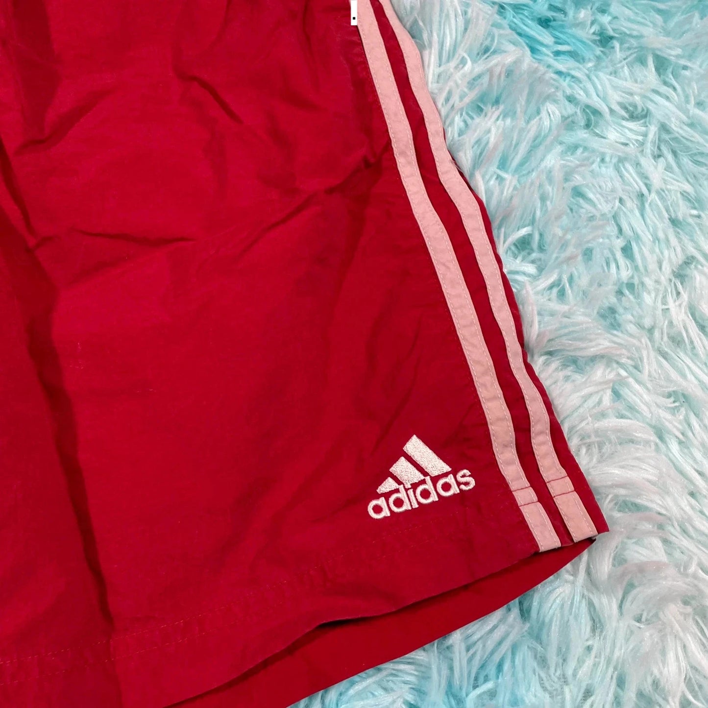 Vintage 00s Red Adidas Running Shorts - XL
