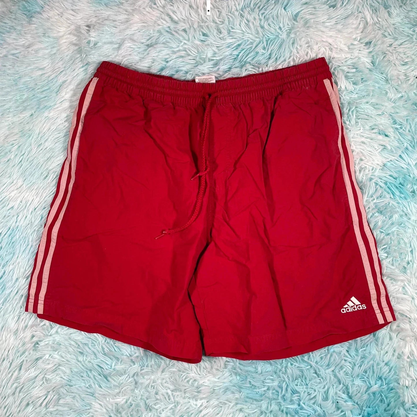 Vintage 00s Red Adidas Running Shorts - XL