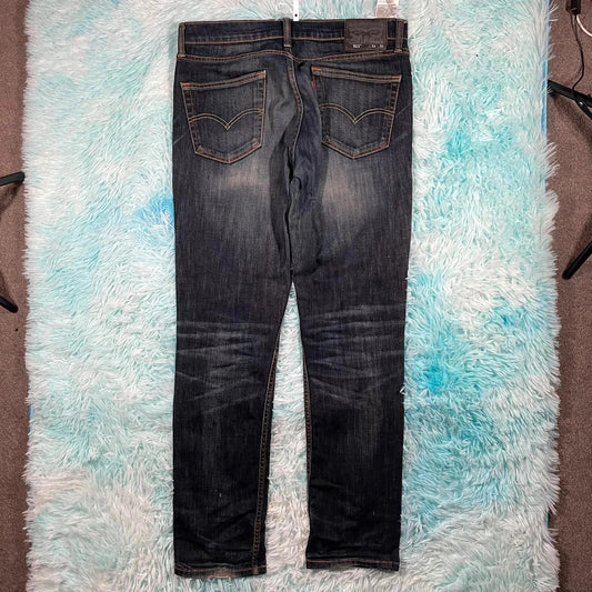 Navy Levi’s 511 Jeans Slim Straight Leg - 33W 32L