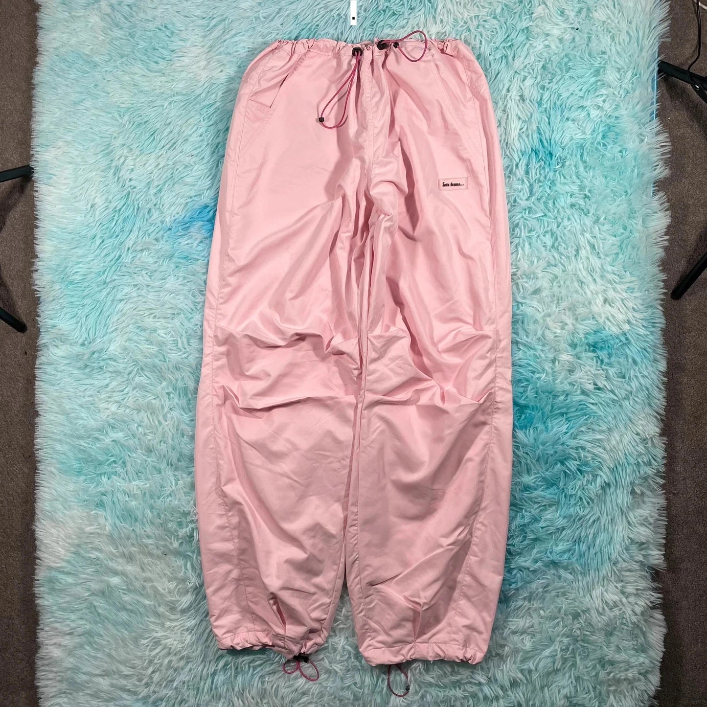 Pink iets frans Baggy Parachute Pants Urban Outfitters - Small