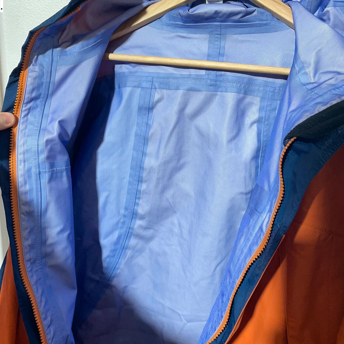 Vintage Orange & Navy Patagonia Windbreaker Jacket - Large