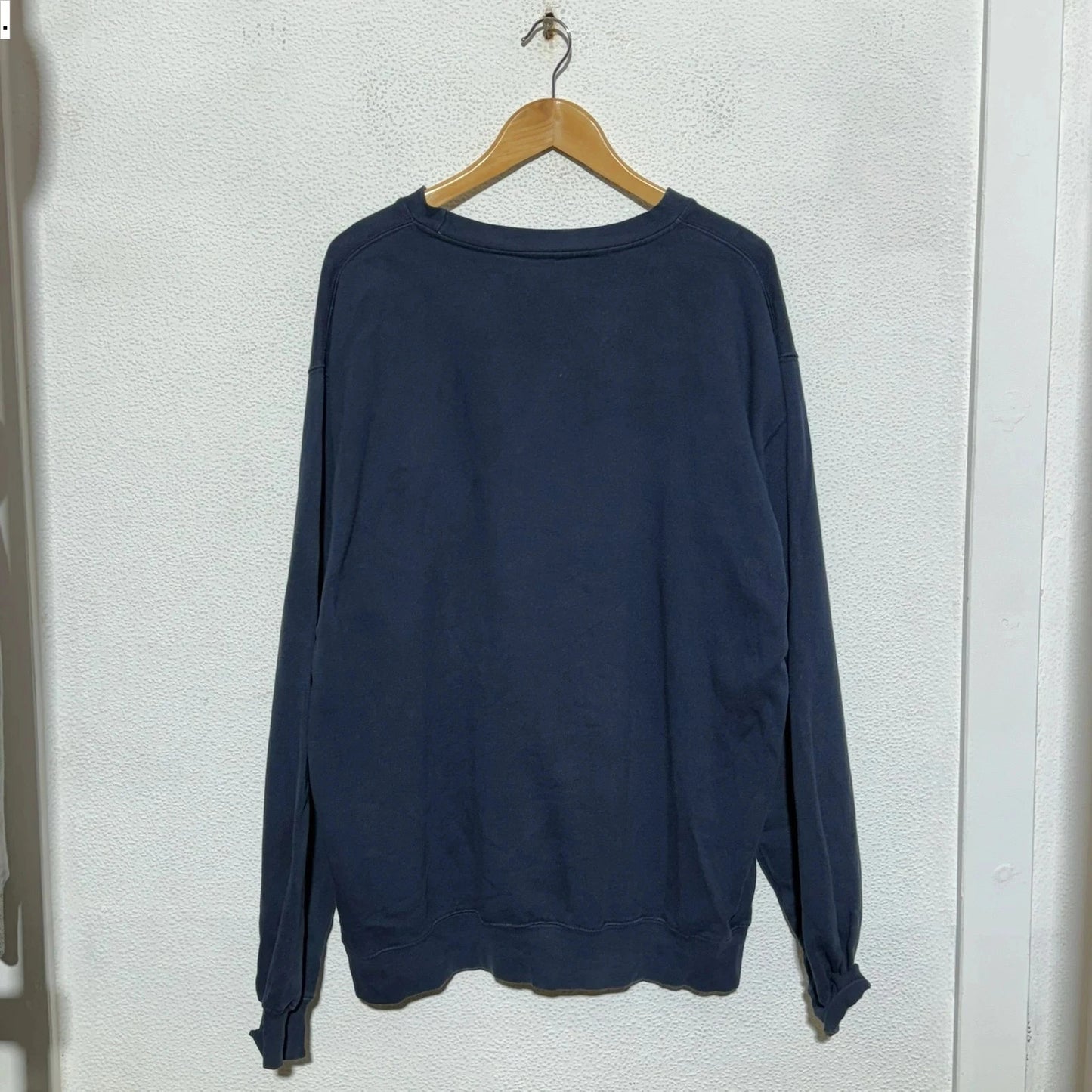 Vintage 90s Navy Timberland Sweatshirt Logo - Large