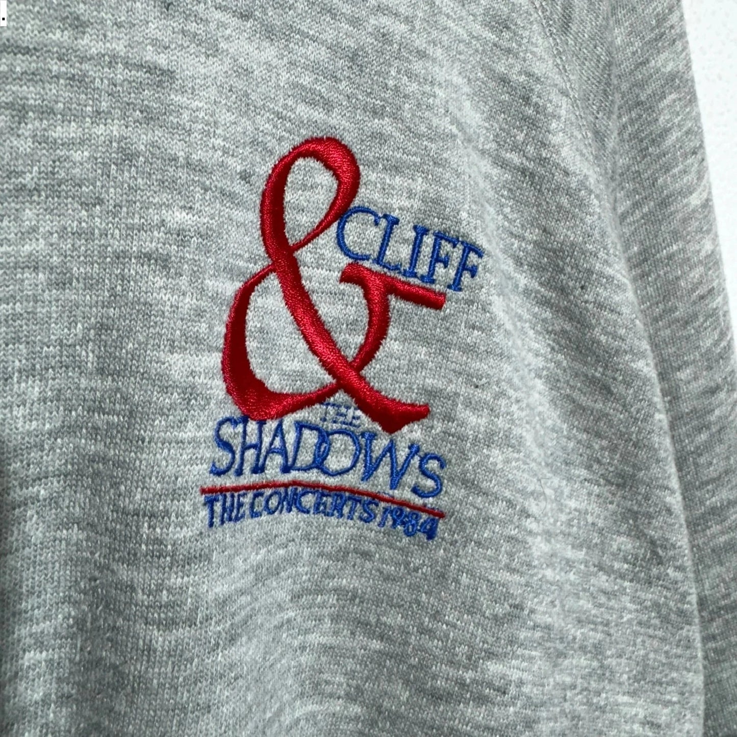 Vintage 80s Grey Cliff Richard Sweatshirt - Large