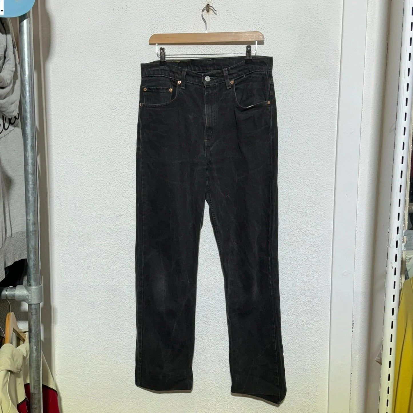 Vintage 90s Black Levi’s 505 Jeans Straight Baggy - W33 L32