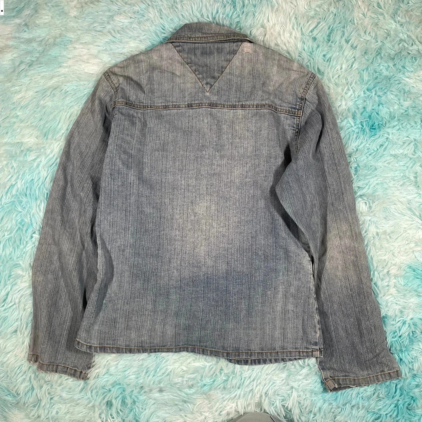 Vintage Y2K Denim Jacket Metro Girl - Medium