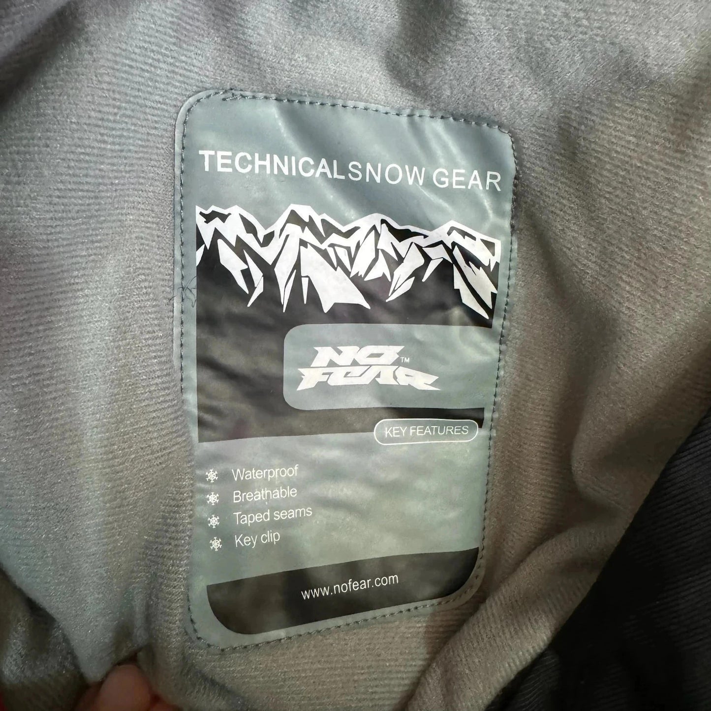 Black No Fear Ski Trousers Salopettes - Medium