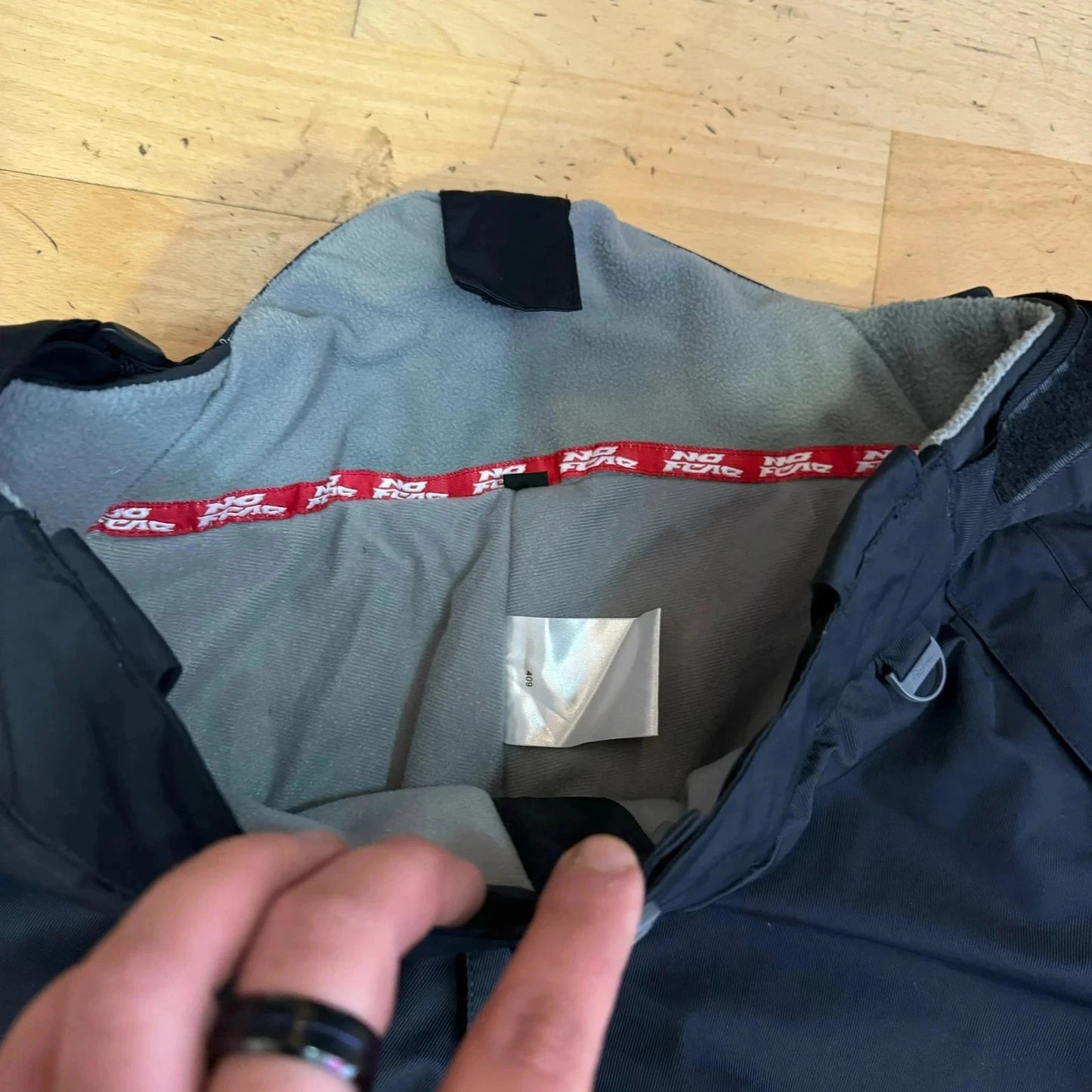 Black No Fear Ski Trousers Salopettes - Medium
