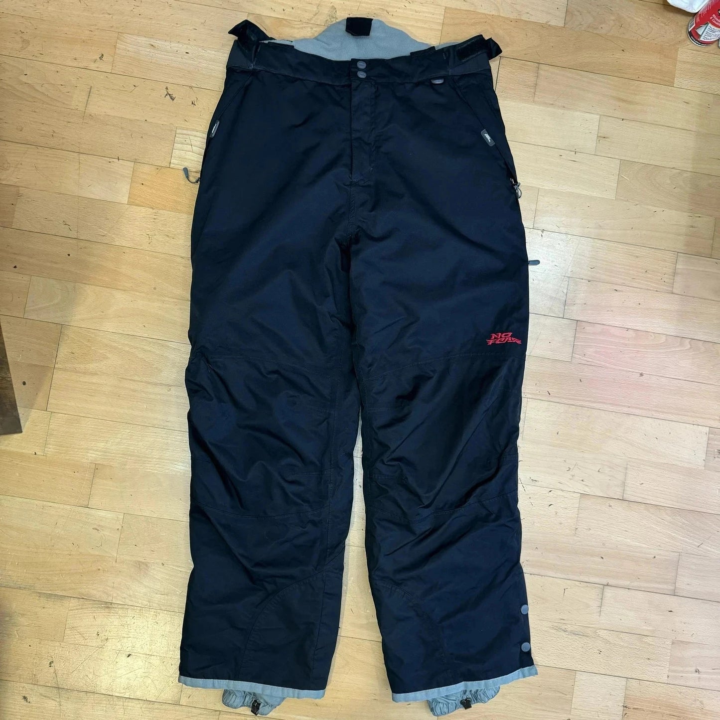 Black No Fear Ski Trousers Salopettes - Medium