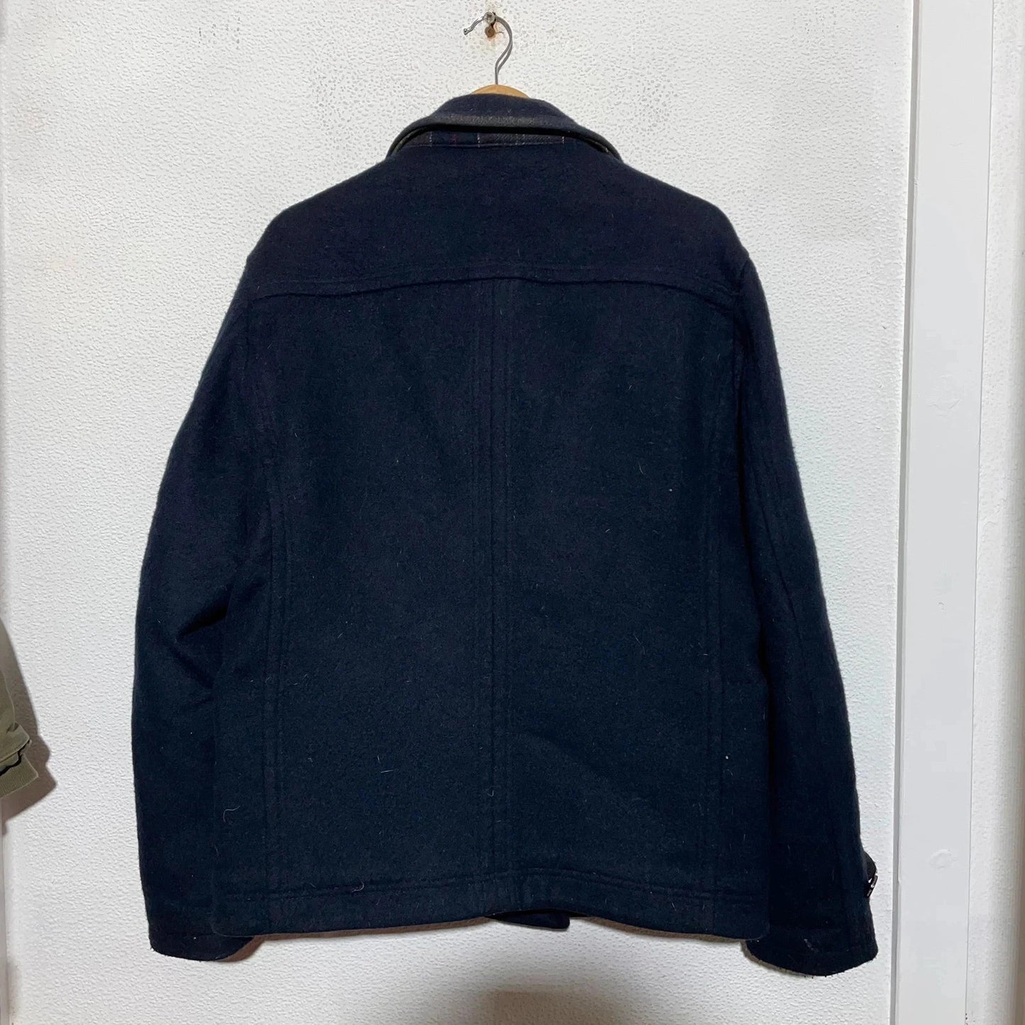 Dark Navy Barbour Wool Jacket - Large