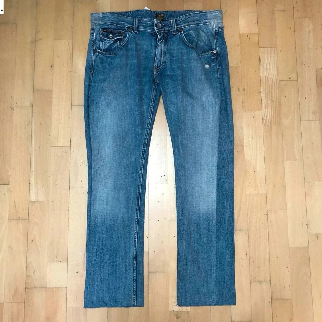 Vintage 90s Embroidered Jeans - 38W 32L