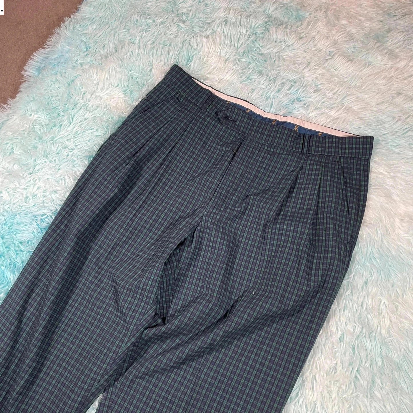 Vintage Green Pringle Golf Trousers - 36W 34L