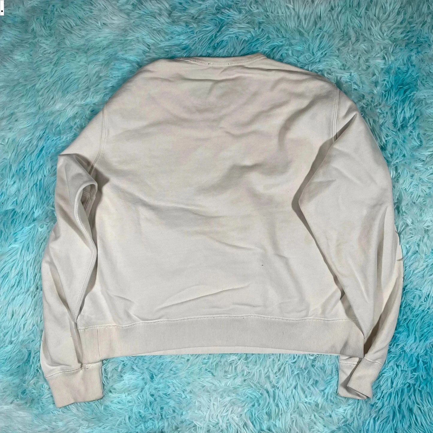 White Polo Ralph Lauren Sweatshirt Spellout - Womens XL