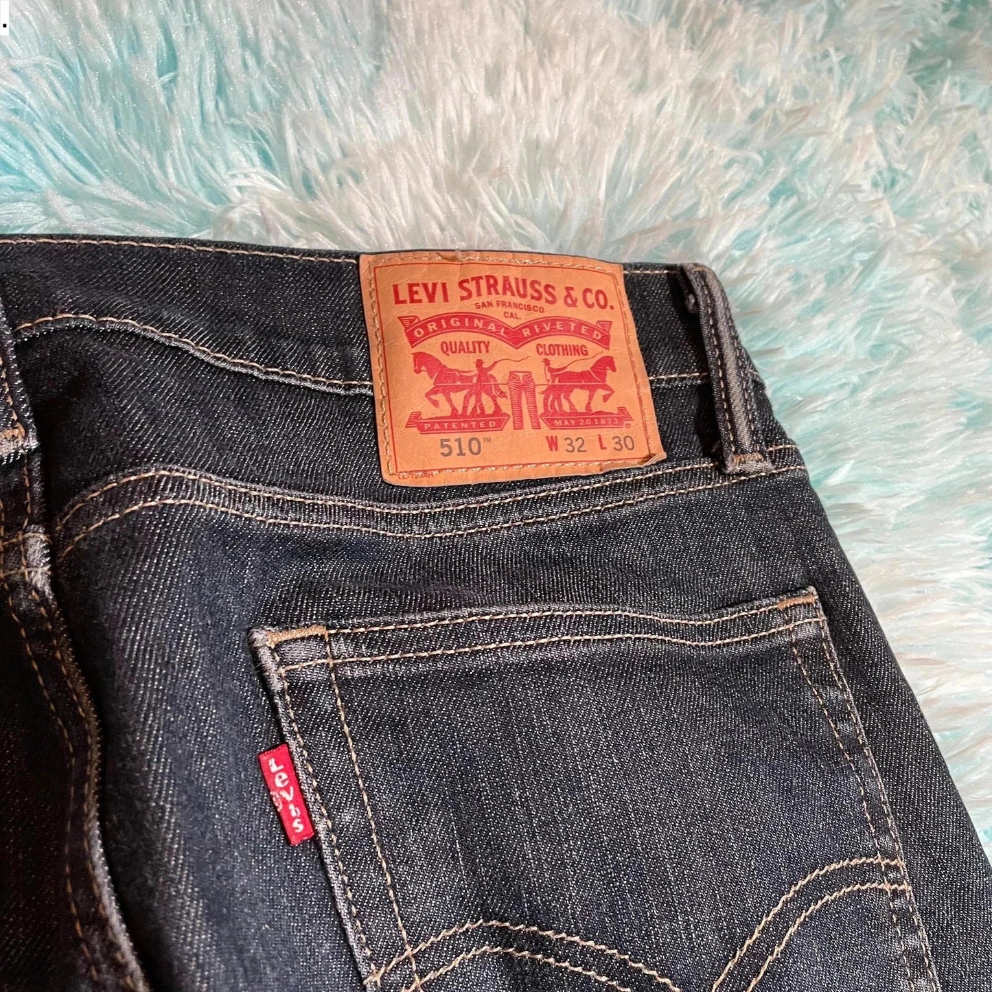 Navy Levi’s 510 Jeans Slim Fit Leg - 32W 30L