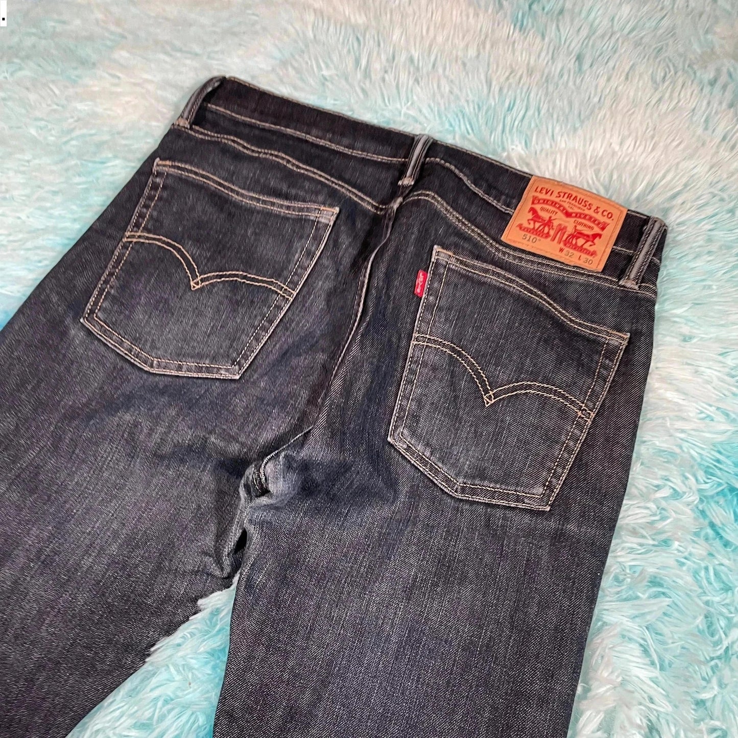 Navy Levi’s 510 Jeans Slim Fit Leg - 32W 30L